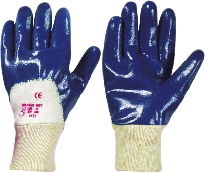 Перчатки с нитриловым частичным покрытием, манжет - резинка, арт. 191