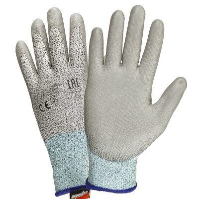 Перчатки с нитриловым покрытием Dyneema антипорезные, уровень защиты 3, арт. 189
