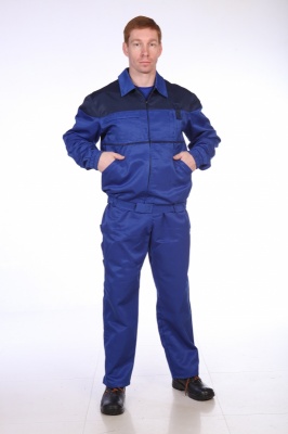 Костюм Рейнир (куртка+полукомбинезон) василек+синий